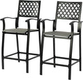 Kozyard Outdoor Bar Stools Set of 2, Patio Bar Chairs by Kozyard