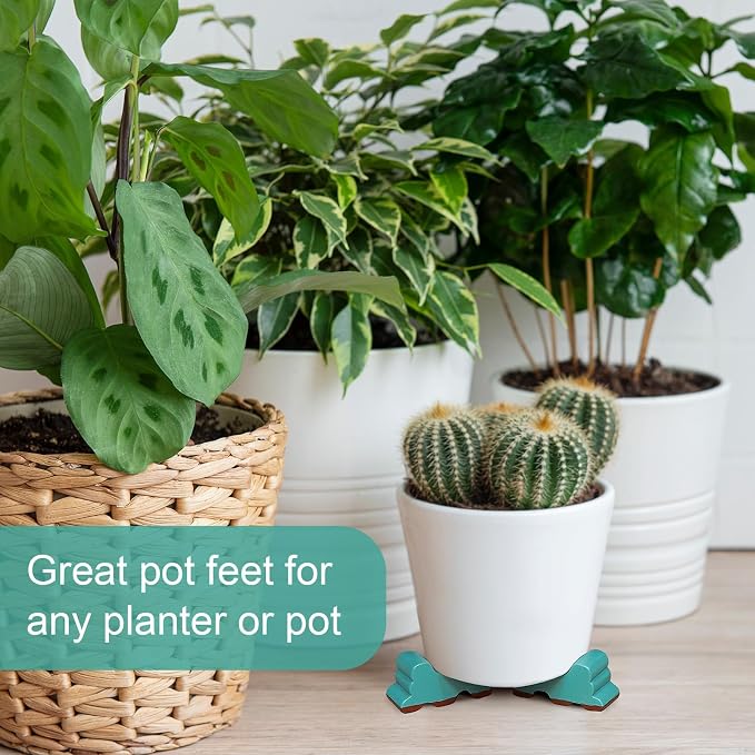 Kigeli 12 Pcs Resin Pot Feet for Outdoor Planters 3 Inch Long 1.5 Inch Tall - Image 5