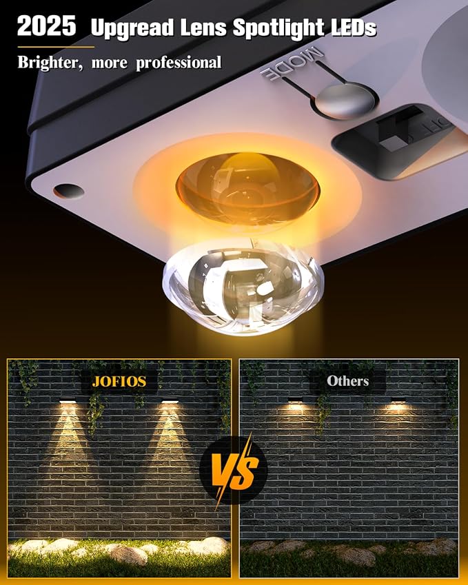 Solar Fence Lights 16 Pack, 50 Lumens Outdoor Solar Lights - Image 3