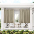 Exclusive Home Cabana Solid Indoor/Outdoor Light Filtering Hook-and-Loop Tab by Exclusive+Home