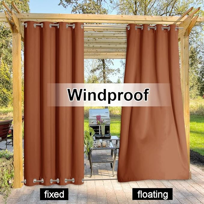 NICETOWN Halloween Outdoor Curtains Weighted - Image 6