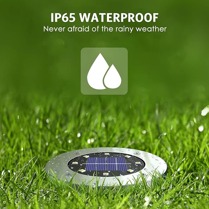 4.6inch Solar Lights Outdoor Waterproof, Solar Garden Lights Landscape Lighting - Image 7