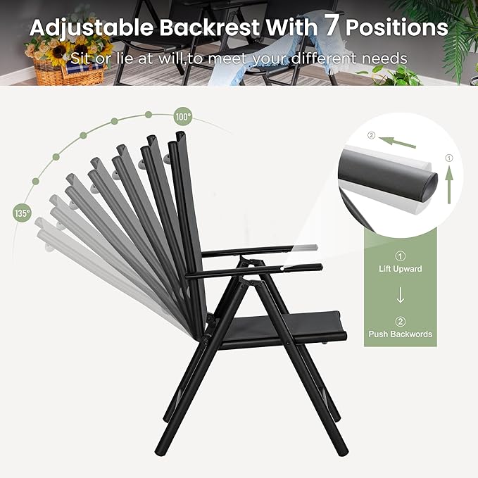 PHI VILLA Outdoor Patio Dining Set - Image 3