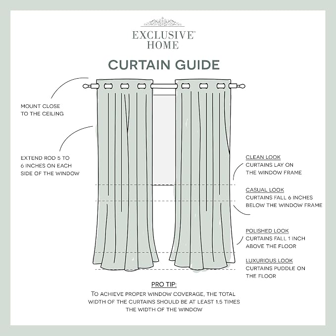 Exclusive Home Canopy Stripe Indoor/Outdoor Grommet Top Curtain Panel - Image 7