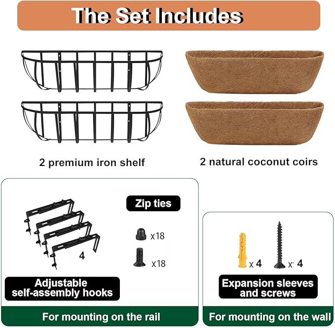 30'' Window Box Railing Planter - Image 4