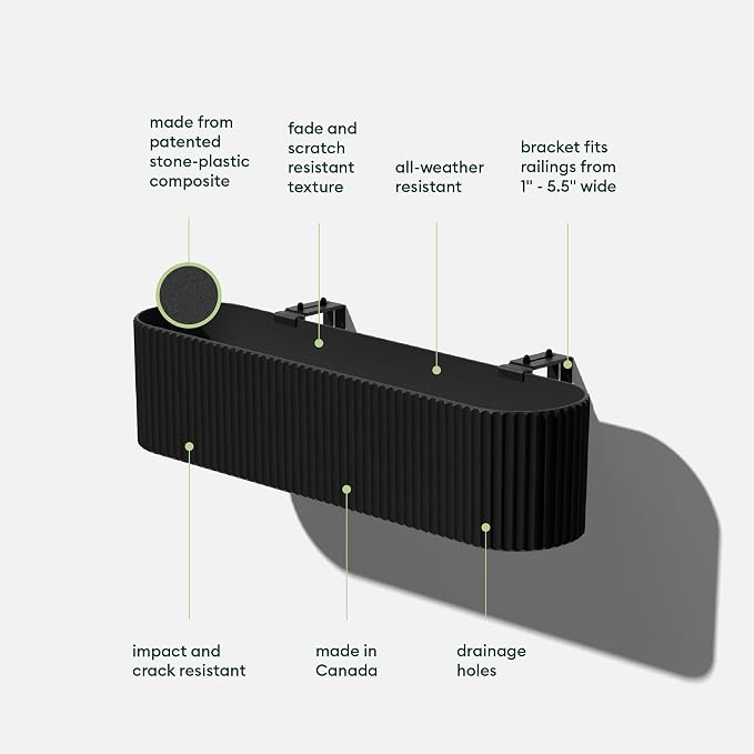 Veradek Demi Series Railing Planter - Image 2