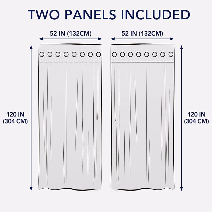 PureFit Outdoor Curtains for Patio Waterproof – Weatherproof, UV and Fade - Image 6