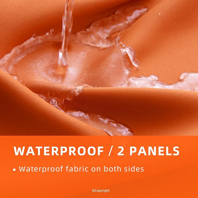 Waterproof Outdoor Curtain W52 x L63 - Image 2