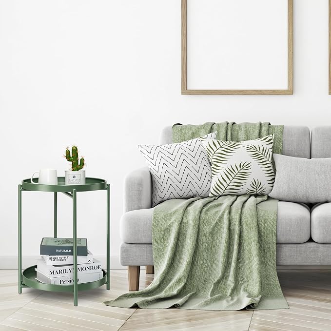 danpinera 2 Tier Metal Side Table - Image 9