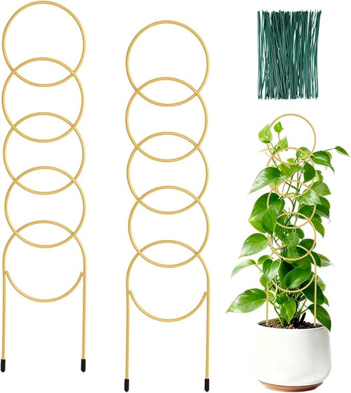 17.5 Inch Plant Trellis Indoor for Climbing Plants, Metal Small Garden Trellis by Unknown