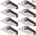 LEONLITE 8-Pack 4 Inch LED Hardscape Lighting, Update Retaining Wall Lights by LEONLITE
