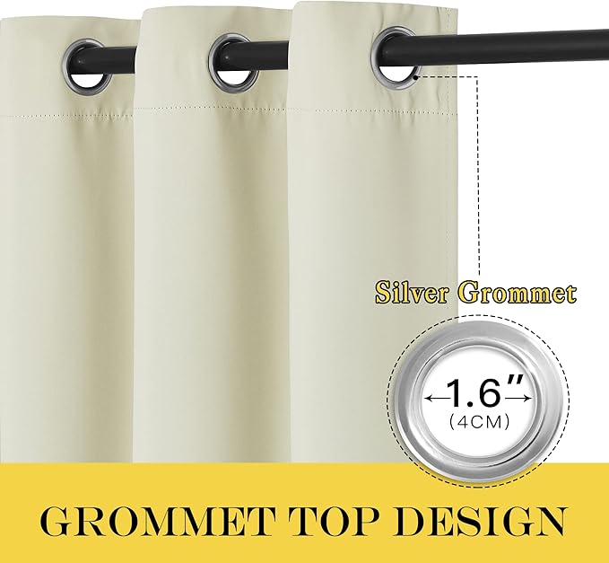NICETOWN 66 Inch Long Blackout Curtains - Image 6