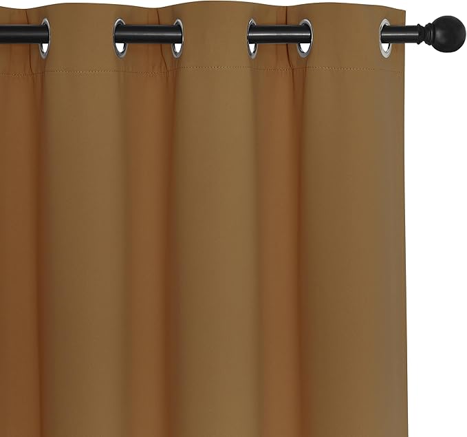 NICETOWN Gold Brown Blackout Curtain - Image 7