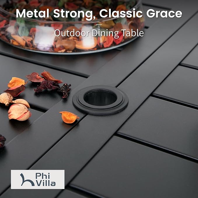 PHI VILLA 7-Piece Outdoor Patio Dining Set - Image 3