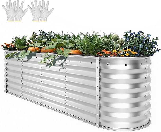 YITAHOME 24" Tall 9 in 1 Large Raised Garden Bed Kit, Outdoor Above Ground - Image 8