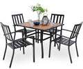 PHI VILLA 5 Pieces Outdoor Dining Set by PHIVILLAThepioneerofcomfortablehouseholdsupplies
