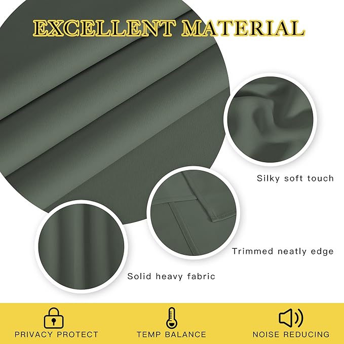NICETOWN Blackout Room Divider Curtains - Image 2