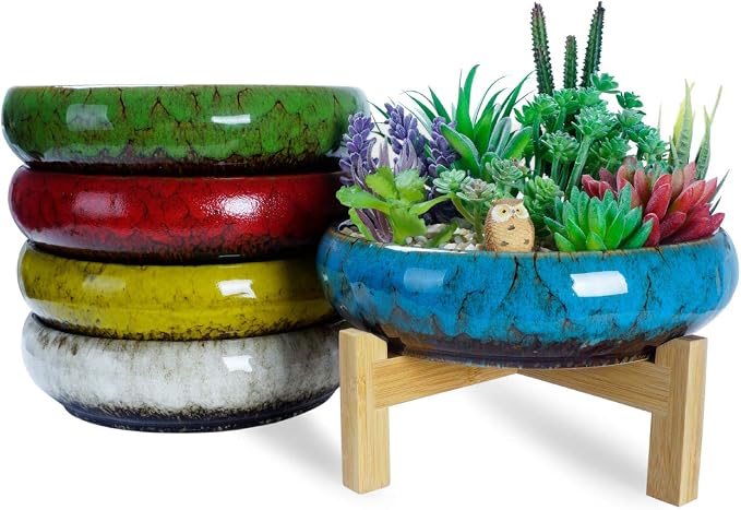 ARTKETTY Succulent Pot, 10 Inch Large Succulent Planter Pot - Image 7