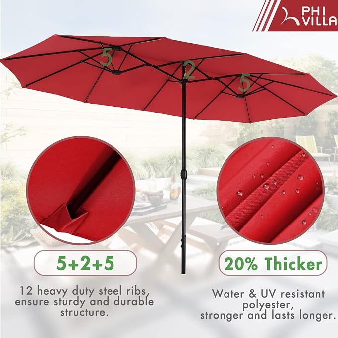PHI VILLA 7 Piece Patio Dining Set - Image 5