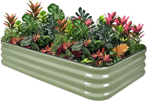 1MORE Raised Garden Bed -5X3X1 Galvanized Planter Box by 1MORE
