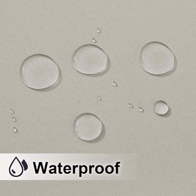 NICETOWN Patio Curtain for Outdoor Waterproof, Stainless Grommet Top Thermal - Image 3
