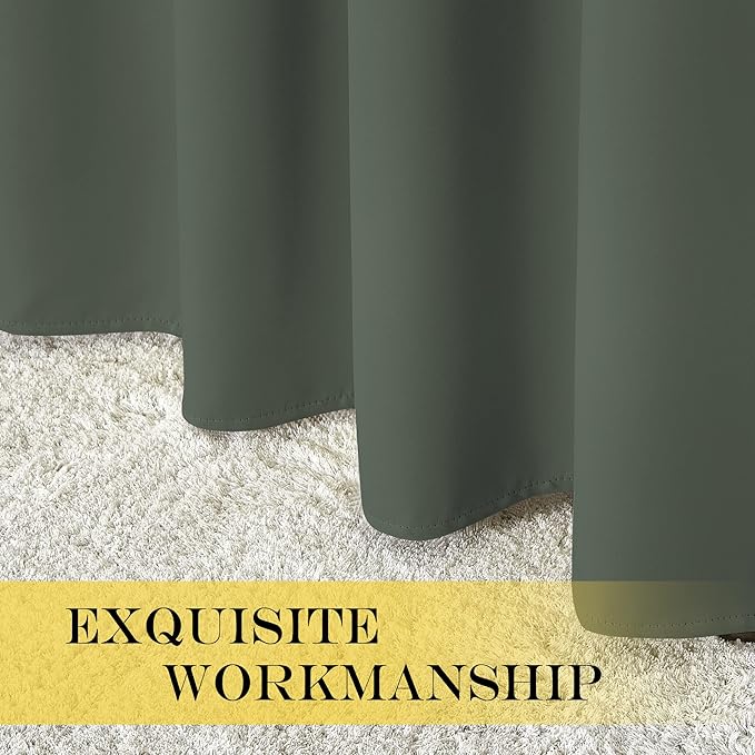 NICETOWN Room Darkening Short Curtain 54 inches Long - Image 5