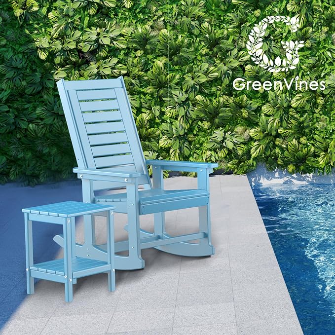 GREENVINES Outdoor Rocking Chair Set | 3-Piece | 2 Rocking Chairs - Image 2