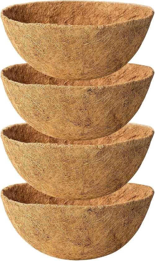 18 Inch 4 Pack Natural Coconut Fiber Liner by KarlliuHOMEGARDEN