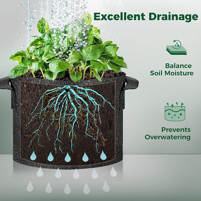 T4U 1 Gallon Grow Bags, Upgrade Grow Bags - Image 7