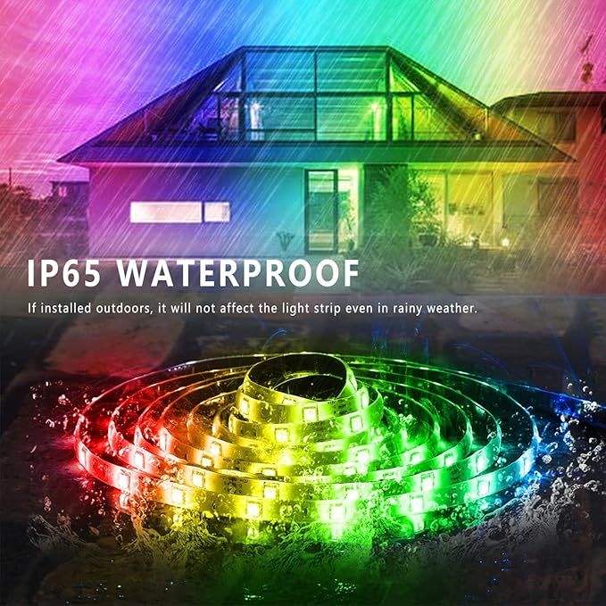 Outdoor Led Strip Lights Waterproof 50ft, Ip65 Outside Led Light Strip - Image 3