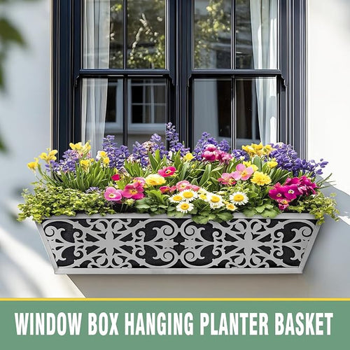 2 Pack 24 Inch Window Boxes Planter - Image 2