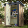 Devoko Outdoor Storage Shed 5 x 3 FT Lockable Metal Garden Shed Steel by DEVOKO