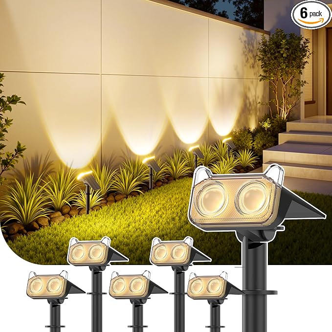 WdtPro Solar Lights Outdoor Waterproof, Solar Spot Lights Outdoor by WdtPro