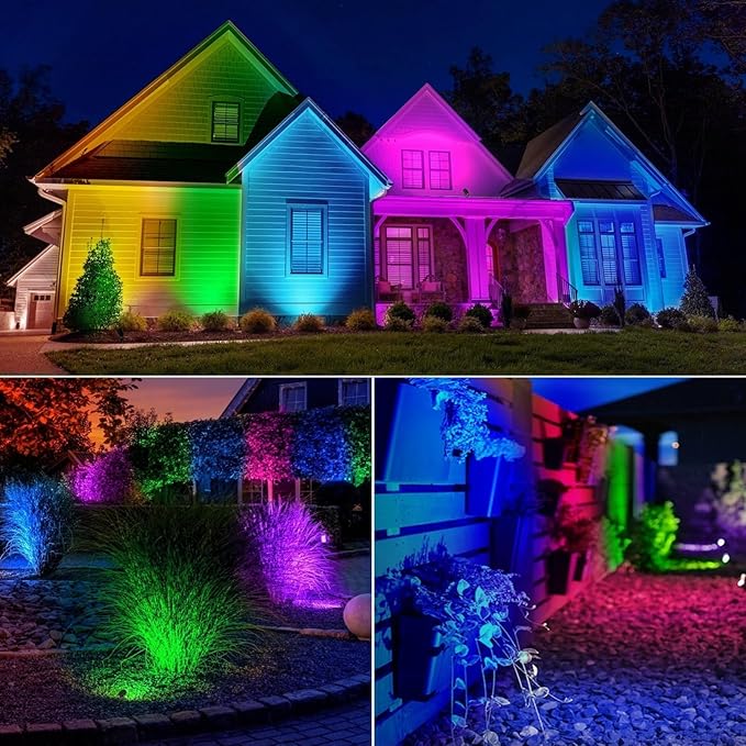 Halloween Christmas Spotlight Outdoor Color Changing Landscape Spotlights - Image 8