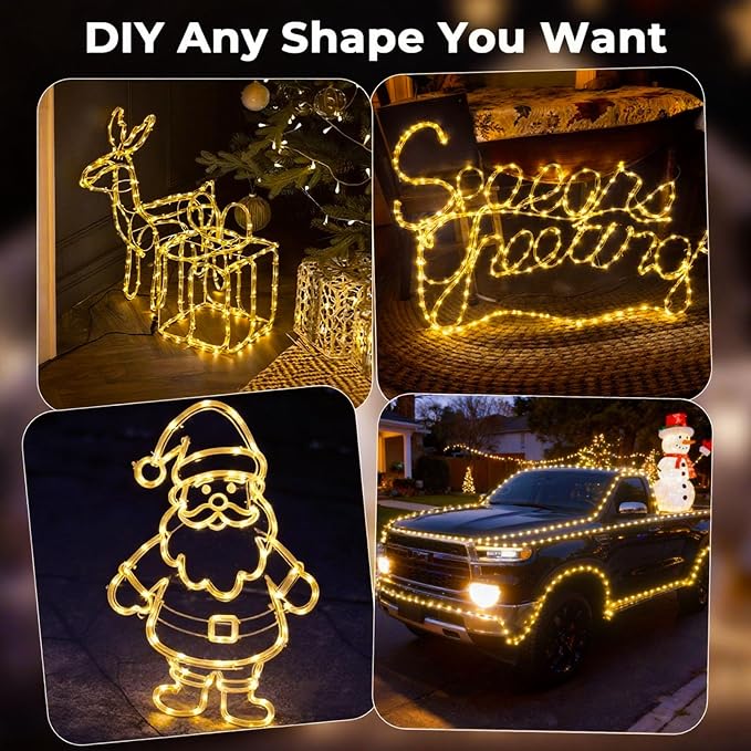 100FT 720 LED Rope Lights Outdoor Waterproof - Image 4