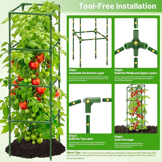 Legigo 2 Pack Square Tomato Cages - Image 5