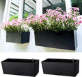 LaLaGreen Wall Planters for Outdoor Black Self Watering System Hanging Plant by L%C3%A1L%C3%A1Green