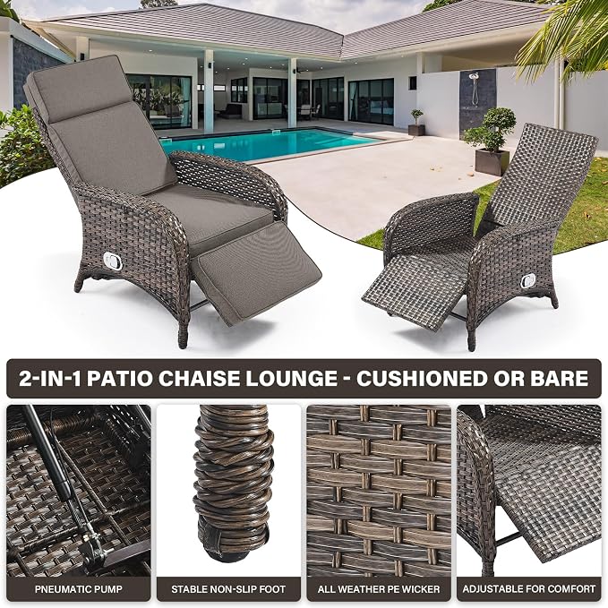 Belord Versatile Outdoor Recliner Chair - Image 5