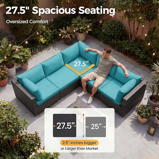 NICESOUL 13-Piece Patio Furniture Set - Image 5