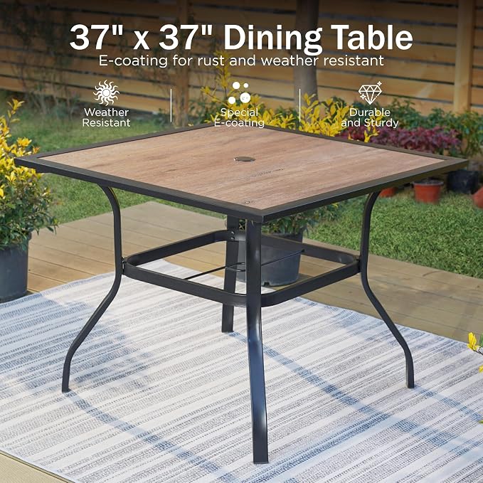 PHI VILLA 5 Pieces Outdoor Dining Set - Image 5
