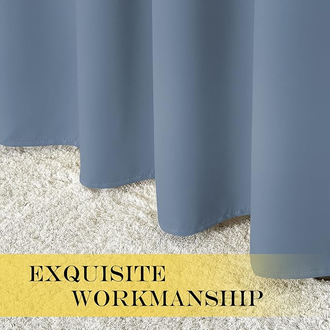 NICETOWN Blackout Drapery Curtain Panel 90 inches Long - Image 5