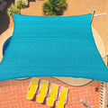 16'x20' Sun Shade Sail Curved Commercial Outdoor Shade Cover Turquoise by OOTONAT