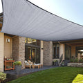 LOVE STORY Custom Size 4'x4' Silver Grey Sun Shade Sail Rectangle UV Block by LOVESTORY