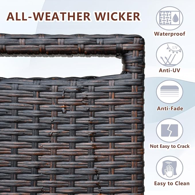 ATR ART TO REAL Outdoor Wicker Recliner Chair - Image 6