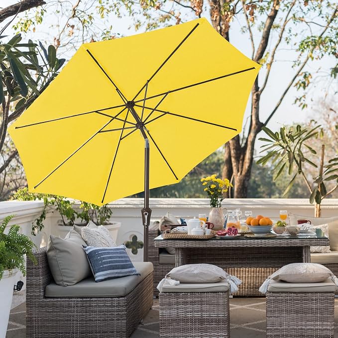 JEAREY 9FT Outdoor Patio Umbrella Outdoor Table Umbrella - Image 4