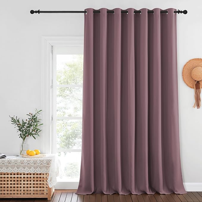 NICETOWN Blackout Curtains for Sliding Glass Door Room Divider Noise Reduce by NICETOWN