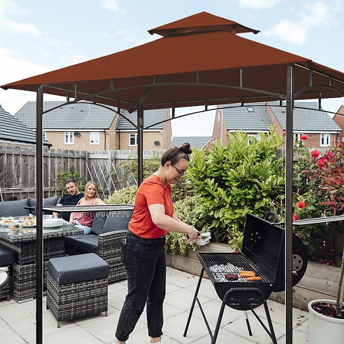 Eurmax USA High Performance Grill Gazebo Canopy Replacement Cover 5x8 BBQ - Image 6