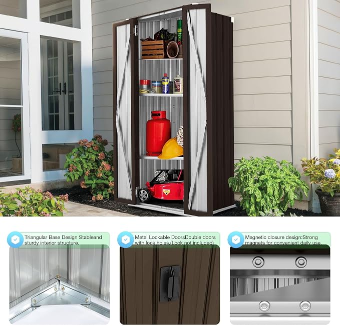 AECOJOY Outdoor Storage Cabinet Waterproof - Image 5