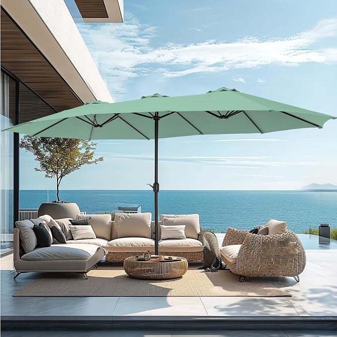 PHI VILLA 15ft Large Patio Umbrellas by PHIVILLAThepioneerofcomfortablehouseholdsupplies