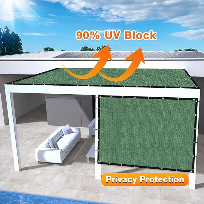 Artpuch Outdoor Pergola Shade Cover 12' X 14' Sun Shade Cloth - Image 3
